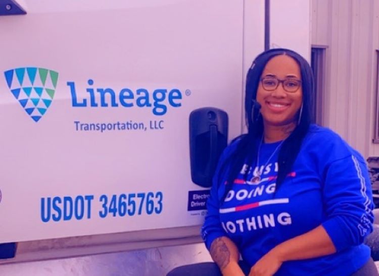 Kaylon Seals, one of the drivers at Lineage, is an essential link in the supply chain.