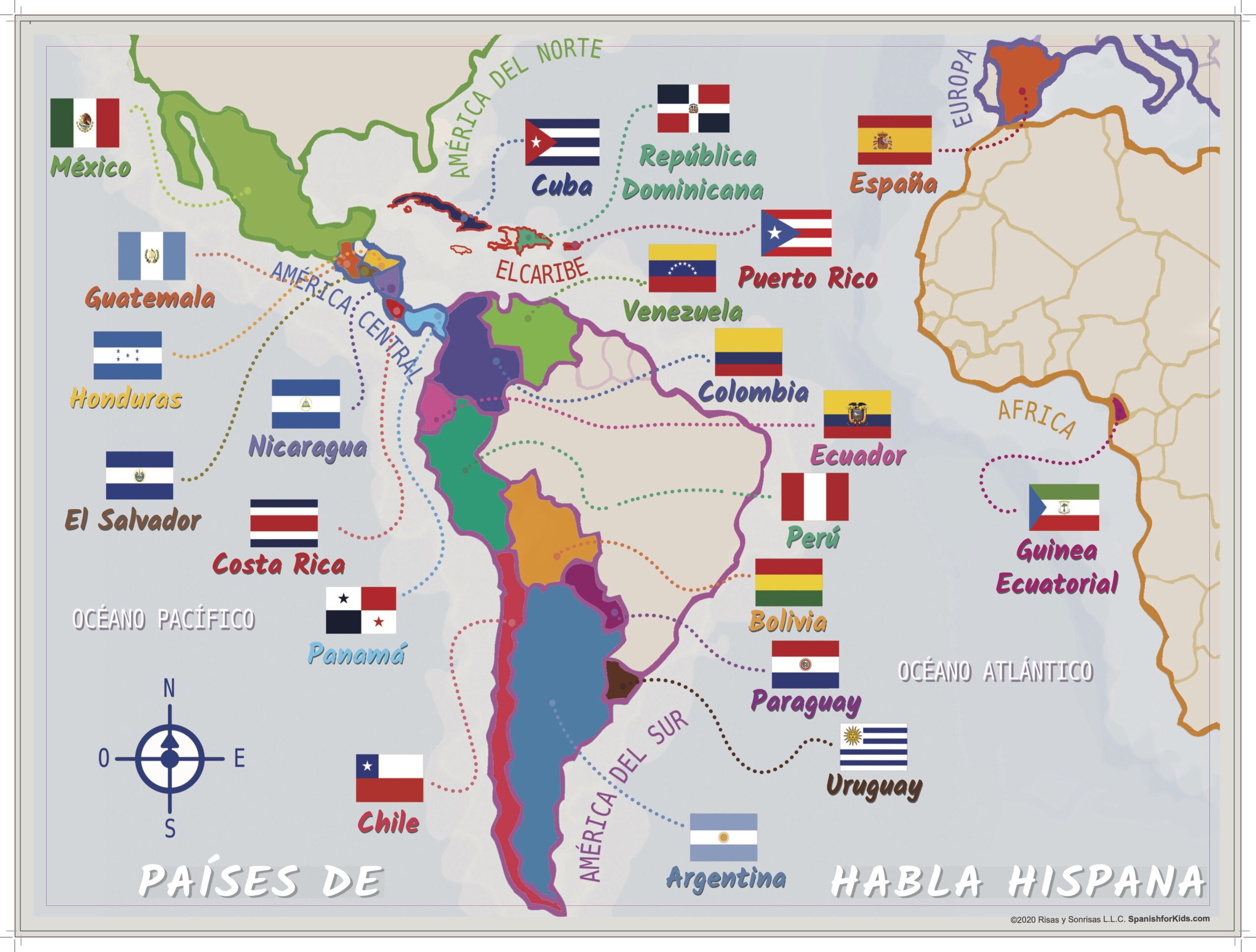 We celebrate the Spanish-speaking countries around the world during Hispanic Heritage Month.
