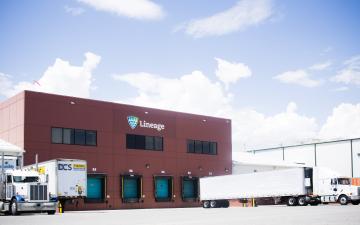 Exterior photo of Lineage's Tremonton facility