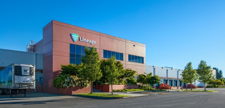 Exterior photo of Lineage's Centralia, WA facility