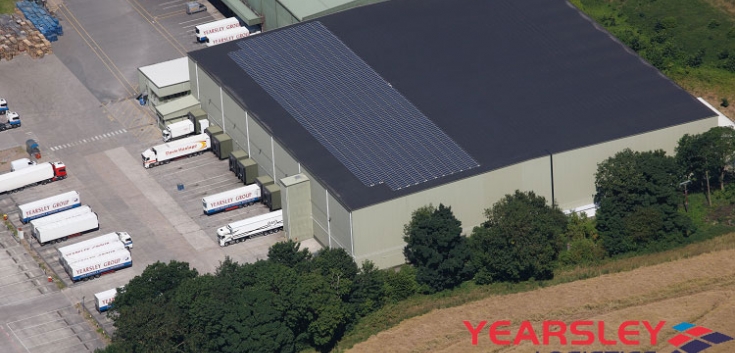 Aerial photo of Lineage's Belle Eau Park facility