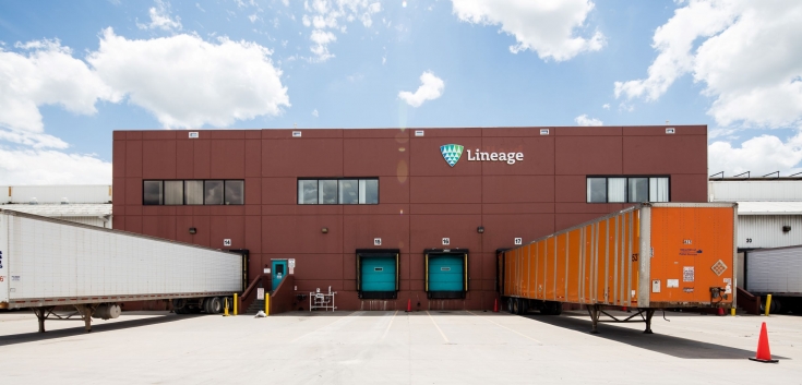 Exterior photo of Lineage's Ottumwa facility