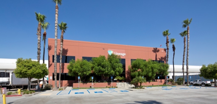 Exterior view of Lineage’s Mira Loma cold storage facility