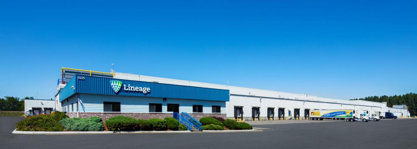 Exterior photo of Lineage's Woodland facility